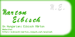 marton eibisch business card